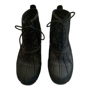 Cole Haan Air Vigor Waterproof Boots Black Suede Leather Upper Men’s Size 5